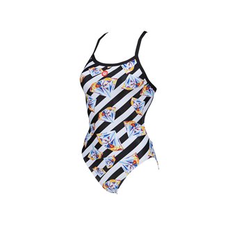 Maillot de bain 1 pièce ARENA W CRAZY DIAMONDS CHALLENGE BACK ONE PIECE