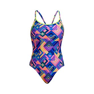 Maillot de bain fille 1 pièce FUNKITA Be Square