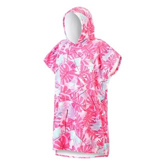 Poncho AFTER ESSENTIALS BIG LEAVES Burnt Pink