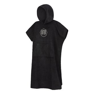 Poncho AFTER ESSENTIALS LOGO Black