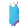 Maillot de bain fille 1 pièce SPEEDO ECO+ SOLID LANE LINE BACK BLU