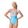 Maillot de bain femme 1 pièce SPEEDO ECO+ PLACEMENT VBACK BLU/RED