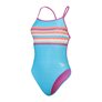 Maillot de bain femme 1 pièce SPEEDO ECO+ PLACEMENT VBACK BLU/RED