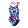 Maillot de bain femme 1 pièce SPEEDO ECO+ ALLOVER STARBACK PUR/BLU