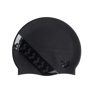 Bonnet de bain ARENA ICONS TEAM STRIPE CAP ARENA STRIPE BLACK BLACK