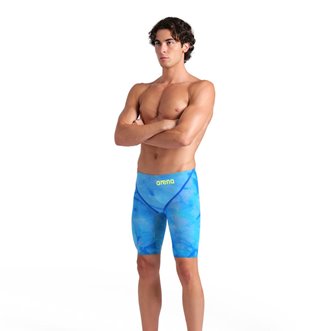 Jammer de compétition ARENA POWERSKIN CARBON GLIDE TIE & DYE COBALT