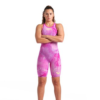 Combinaison de natation dos ouvert ARENA POWERSKIN CARBON AIR2 TIE & DYE CICLAMYN