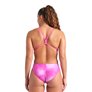 Maillot de bain femme 1 pièce ARENA WOMEN'S ARENA SWIMSUIT CHALLENGE BACK TIE & DYE PINK